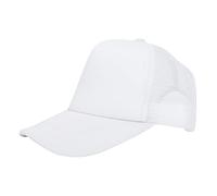 Generisch Tinta unita chiara da esterno per uomini e donne, protezione solare, cappello da conducente, cappello a rete, cappello da donna nero, bianco, M