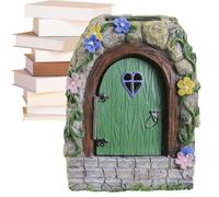 Generisch Tiny - Porta da giardino con fatina da giardino, porta da parete con illuminazione mistica, accessorio per la casa, apertura da fiaba per decorazioni per albero