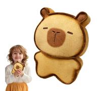 Generisch Toast ripieno animale, toast peluche | peluche toast gatto capybara dolce bambola,espressione triste/felice bambola ciondolo spazio per la decorazione auto