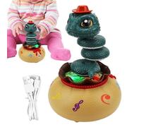 Generisch Toddler giocattolo da ballo con funzione di evasione automatica a forma di serpente con musica e luce per la cameretta dei bambini, il soggiorno