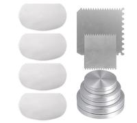 Generisch Ton Scultura Tools Set con lama per sega, spatola per argilla in acciaio inox e utensili rotanti, 30 mm/38 mm/45 mm, strumenti in ceramica per la modellazione della trama, ideali per la