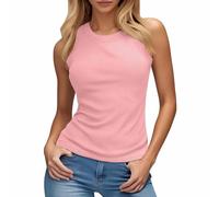 Generisch Top da donna Camisole con reggiseno integrato come base versatile per gli strati, Colore: rosa., S