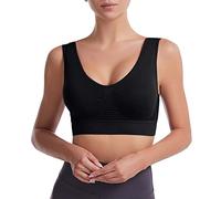 Generisch Top Dress Come Hot Cakes Sport Hollow Sport Traspirante Confortevole Senza Fili Sport Biancheria intima Reggiseno Bustier M, Nero , L