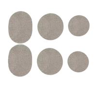 Generisch Toppe per scarpe - Riparazione di fori nelle sneakers - 6 pezzi patch traspiranti per scarpe da corsa scarpe da trekking giacche valigia zaini abbigliamento da lavoro, grigio chiaro, Siehe