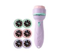 Generisch Torcia elettrica per bambini con proiettore e funzione luminosa, 40 modelli Educativi, lampada notturna - per pareti, soffitti, interni, casa, campeggio, camera da