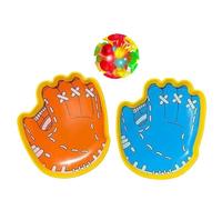 Generisch Toss and Catch Ball - Set da gioco a LED per bambini, giocattolo con guanti, per scuola, campeggio, piscina, interni, picnic, viaggio, giochi, compleanno, gioventù