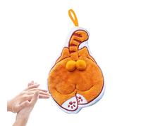 Generisch Tovagliolo À Main Chat Mignon - Chiffon Cuisine Velluto Corail Assorbente, Design Chat Drôle | Essuie-Mains Suspendu Pour Salle De Bain Enfant, Cadeau