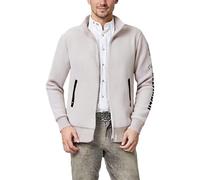 Generisch Trachtenjanker, da uomo, a maniche lunghe, sportivo, con capriolo, moderno, leggero, con chiusura lampo, traspirante, per attività all'aperto, Oktoberfest, O beige., L