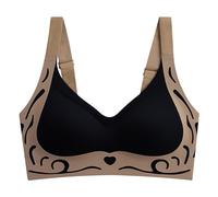 Generisch Tracolla comoda e trasparente da donna, senza fili, senza schiena, senza spugna, con spallacci convertibili da donna, piccola, Nero , L