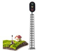 Generisch Traffic Model Toys for Kids | Simulation Model Railroad Train Signals | Signal Light Toy | Stop Light | Hand-Built Scene Decoration SandTable Decoration