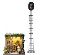 Generisch Traffic Model Toys for Kids | Simulation Model Railroad Train Signals | Signal Light Toy | Stop Light | Hand-Built Scene Decoration SandTable Decoration