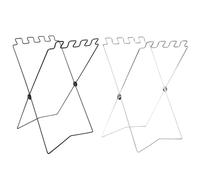 Generisch Trash Bag Holder, Folding Metal Garbage Bag Support Frame, Zoned Waste Management, Lightweight Waste Organizer Rack for Garden Weeding, Kitchen, Cooking, Lawn, Camping