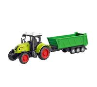 Generisch Trattore per bambini con rimorchio ribaltabile scorrevole per bambini dai 3 anni in su, per interni ed esterni (B, taglia unica)