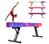 Generisch Trave da ginnastica da 180 cm, con 5 livelli di altezza (17/38/46/52/56 cm), trave da ginnastica in nucleo ad alta densità e superficie antiscivolo, per bambini dai 3 anni in su, per interni