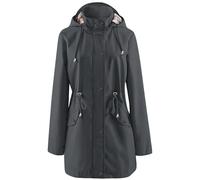 Generisch Trench - Giacca impermeabile da donna, per attività all'aria aperta, con cappuccio, per le mezze stagioni, per le attività all'aria aperta, per l'autunno e l'inverno, per l'arrampicata
