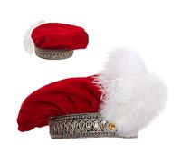 Generisch Tudor, cappello piatto vintage medievale, in velluto, da uomo, per feste a tema, spettacoli, teatri, festival e feste