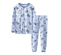 Generisch Tuta da allenamento per ragazzi e bambini, set da jogging Activewear per ragazzi, biancheria intima termica a maniche lunghe, per bambini, comoda e calda biancheria da notte per bambini