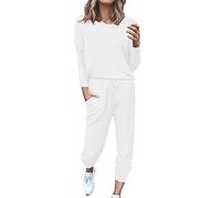 Generisch Tuta da jogging da donna, morbida, S-3XL, set da 2 pezzi, leggera