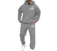 Generisch Tuta da jogging da uomo con logo Amburgo, tuta da ginnastica con logo Frankfurtt, con cappuccio e pantaloni da jogging, in due pezzi, Y2K, a maniche lunghe, con tasche, per il tempo libero