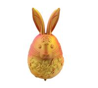 Generisch Uova di Pasqua decorative, conigli, uova di Pasqua portatili, stampate in 3D, piccole uova di conigli, cestino pasquale, decorazione da scrivania, giocattolo di Pasqua vuoto per bambini e