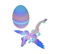 Generisch - Uova - Stampa 3D, giocattolo drago mobile, ecosistema luminoso interattivo | Draghi articolati mobili girevoli a 360 gradi, regalo di Pasqua sicuro per la festa di compleanno
