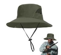 Generisch UPF50+, cappello da sole per uomo, con protezione UV | protezione per la testa a tesa larga con coulisse elastica per baseball, donne, papà, golf, campeggio, viaggi, giardinaggio, verde