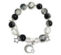 Generisch Valentine Bracciale elastico Mm Uomo Gioielli Stylish Adjustable Dainty Strand Braccialetti Blu Naturale Preziosi Regalo Perline Gioielli, Taglia unica, Plastica