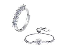 Generisch Valentine - Braccialetto per la nonna, con diversi classici e con cinturino in stile pull-out, da polso, naturale, regalo colori, One Size*1+One Size*1, Rame