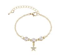 Generisch Valentine Impilabile Pietre Bracciale Anelli Con Charm A Cuore Regalo Delicato Per Donna, Moglie Sposa Sorella Compleanno Festa della Mamma, Natale Inossidabile Perline In Messaggi Anelli