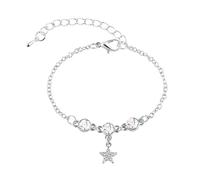 Generisch Valentine Impilabile Pietre Bracciale Anelli Con Charm A Cuore Regalo Delicato Per Donna, Moglie Sposa Sorella Compleanno Festa della Mamma, Natale Inossidabile Perline In Messaggi Anelli