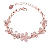 Generisch Valentine Larghezza Regalo Gioielli Fresh Flower Design. Squisita mano Ornament For Women. To Your Style. Ideal For Daily Wear Gioielli Ciondoli Coppia Bracciale Bracciale Anelli, Taglia