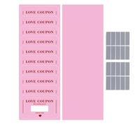 Generisch Valentine Scratch Coupons Set Romantic Love Notes Gift Pack 20 pezzi, Couples Date Night, Coupon Book, for Boyfriend Husband Wife Girlfriend Bride Adventure Party Romantic Surprise Use