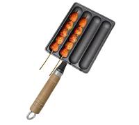 Generisch Vaschetta per salsicce in ghisa - Griglia ad alte prestazioni, strumento di cottura resistente al calore | Produttore di salsicce per fornelli a induzione, forno a carbone, bruciatore a gas