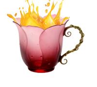 Generisch Vaso per fiori - Estetico a forma di - Manico Estetico per donne, adolescenti, compleanni, caffè, casa, acqua, birra, cocktail