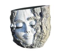 Generisch Vaso per piante grasse in resina sintetica - busto antico | vasi per piante facciali ed esterne - decorazione esterna in resina sintetica per giardino, casa, soggiorno, camera da letto