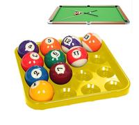 Generisch Vassoio per il trasporto della palla, supporto per palline, accessorio da biliardo, accessorio compatto per giochi, stanze, organizzazione e trasporto di palline da biliardo