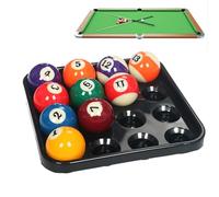 Generisch Vassoio per il trasporto della palla, supporto per palline, accessorio da biliardo, accessorio compatto per giochi, stanze, organizzazione e trasporto di palline da biliardo