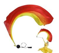 Generisch Velo Poi, in seta Poi, Swing Balls, Bandiere da ballo di lode - Colorato per danza del ventre, bellissime bandiere di culto con gradiente di colore per chiesa di danza, spettacoli di danza