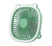 Generisch Ventilatore da scrivania - Raffreddamento in pelle verde, macchina di ventilazione sussurrante, Circolatore di brezza ricaricabile, flusso d'aria personale per cabina ufficio, spiaggia