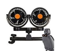 Generisch Ventilatore per sedile posteriore auto, fan del seggiolino auto - Ventilatore di raffreddamento per auto - Plug and Play regolabile - Doppio di raffreddamento per bambini - viaggio
