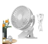 Generisch Ventilatore Pince, Portable Petit Ventilateur de Bureau, batteria ricaricabile USB Silencieux Clip pour Poussette Camping | à clipser, à clipser, de