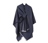 Generisch Verpennt For Evening Dresses Elegant Shawl Soft Open Front Poncho Sweater For Spring Fall Winter Sciarpa Donna Inverno, Blu marino, Taglia unica