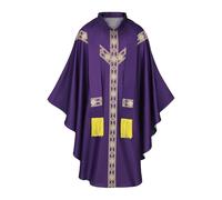 Generisch Vestitino per sacerdote, con nastro per sacerdote cattolico, mantello per il papà, per cosplay e travestimenti, per preghiera, cosplay, matrimonio, carnevale, palcoscenico, feste, servizi