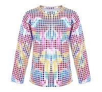 Generisch Vestito a maniche lunghe con paillettes e paillettes, Colore: rosa., 3-4 Anni