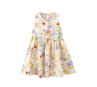 Generisch Vestito da canotta da ragazza, casual, a maniche corte, con leggings da ragazza, giallo., 7-8 Jahre