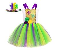 Generisch Vestito da carnevale per ragazze, costume da circo per ragazze | cosplay abito da ragazza - vestito da cosplay da ragazza, vestito da tutu con fascia per carnevale
