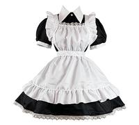 Generisch Vestito da donna con statue antiche 2026, abito medievale con maniche lunghe, corpetto con lacci, vestito da palcoscenico, bianco, XL