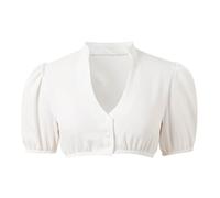 Generisch Vestito da donna della Germania, Oktoberfest, da donna, Dirndl, a maniche corte, per spettacoli sul palcoscenico, sexy, lingerie (bianco, XXL)