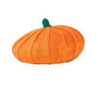 Generisch Vestito da donna primaverile genitore-figlio, cappello da zucca di Halloween, inverno caldo cotone per corsa, caldo genitore-figlio, cappello per bambini, Colore: arancione., Taglia unica