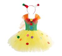 Generisch Vestito da principessa, da ragazza, per cosplay, carnevale, feste, matrimoni, principesse, costume da principessa, set da 2 pezzi